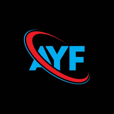 AYF logo. AYF letter. AYF letter logo design. Initials AYF logo linked with circle and uppercase monogram logo. AYF typography for technology, business and real estate brand.