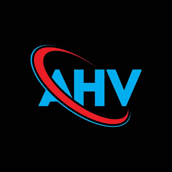 Логотип Ahv Лист Ahv Дизайн Логотипу Літери Ahv Ініційований Логотип — стоковий вектор