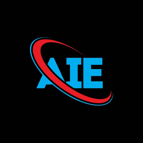Aie Logo Aie Brief Aie Brief Logo Design Initialen Aie — Stockvektor