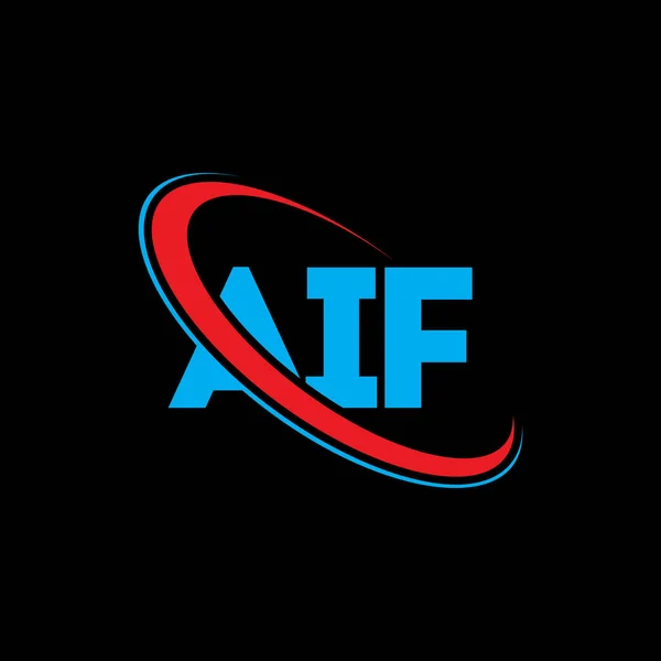 Логотип Aif Лист Aif Розробка Логотипу Aif Початки Логотипу Aif — стоковий вектор
