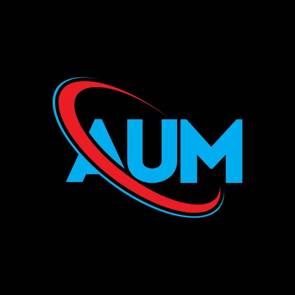 Aum Logo Aum Letter Aum Letter Logo Design Initials Aum — Stockvektor