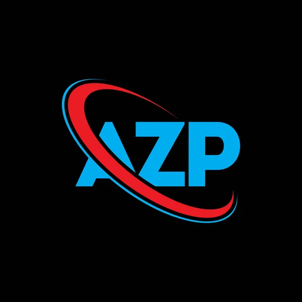 Azp Logo Azp Letter Azp Letter Logo Design Initials Azp — Vettoriale Stock
