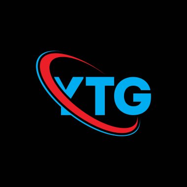 YTG logosu. YTG harfi. YTG harf logosu tasarımı. Çember ve büyük harfli monogram logosuna bağlı baş harfler YTG logosu. Teknoloji, iş ve emlak markası için YTG tipografisi.