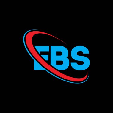 EBS logosu. EBS mektubu. EBS mektup logosu tasarımı. Çember ve büyük harfli monogram logosuna bağlı baş harfler EBS logosu. Teknoloji, iş ve emlak markası için EBS tipografisi.