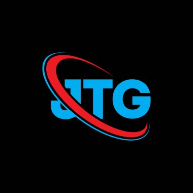 JTG logosu. JTG mektubu. JTG harf logosu tasarımı. Çember ve büyük harfli monogram logosuna bağlı JTG logosu. Teknoloji, iş ve emlak markası için JTG tipografisi.