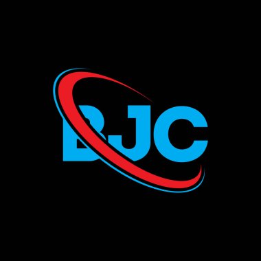 BJC logosu. BJC mektubu. BJC mektup logosu tasarımı. Çember ve büyük harfli monogram logosuna bağlı BJC logosu. Teknoloji, iş ve emlak markası için BJC tipografisi.