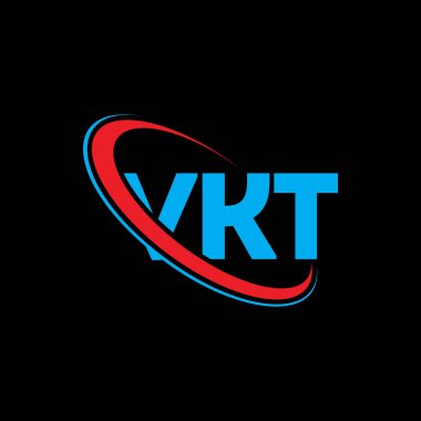 VKT logosu. VKT mektubu. VKT harf logosu tasarımı. Çember ve büyük harfli monogram logosuna bağlı VKT logosu. Teknoloji, iş ve emlak markası için VKT tipografisi.