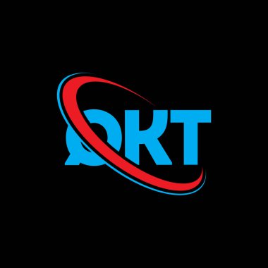 QKT logosu. QKT harfi. QKT harf logosu tasarımı. Çember ve büyük harfli monogram logosuna bağlı QKT logosu. Teknoloji, iş ve emlak markası için QKT tipografisi.