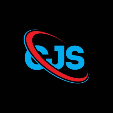 CJS logosu. CJS mektubu. CJS harf logosu tasarımı. Çember ve büyük harfli monogram logosuyla birleştirilmiş CJS logosu. Teknoloji, iş ve emlak markası için CJS tipografisi.