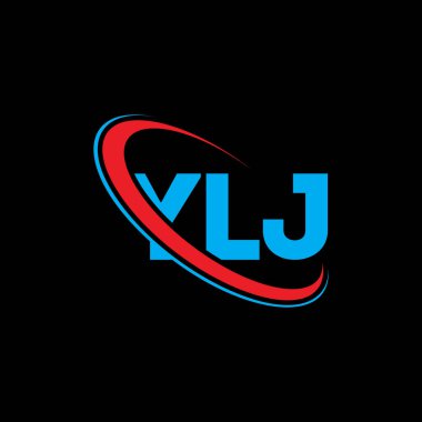 YLJ logosu. YLJ mektubu. YLJ harf logosu tasarımı. Çember ve büyük harfli monogram logosuna bağlı baş harfler YLJ logosu. Teknoloji, iş ve emlak markası için YLJ tipografisi.