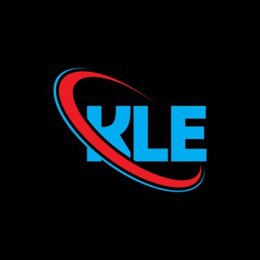 KLE logosu. KLE mektubu. KLE harfli logo tasarımı. Çember ve büyük harfli monogram logosuna bağlı KLE logosu. Teknoloji, iş ve emlak markası için KLE tipografisi.