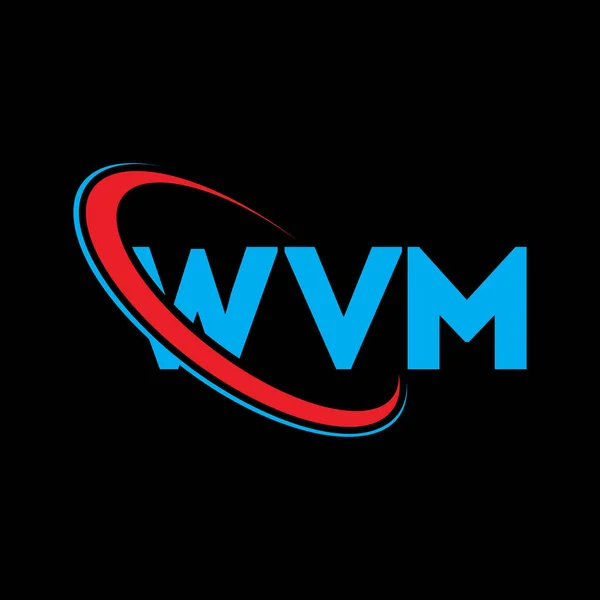 Логотип Wvm Лист Вмв Дизайн Логотипу Літери Wvm Ініційований Логотип — стоковий вектор