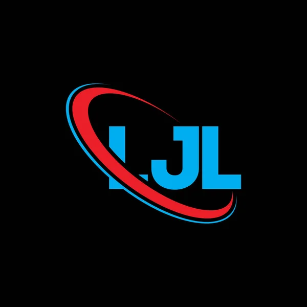 Logo Ljl List Ljl Projekt Logo Litery Ljl Inicjały Logo — Wektor stockowy
