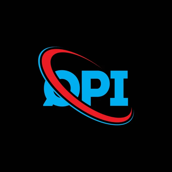 Qpi Logotyp Ett Qpi Brev Design Qpi Bokstavslogotyper Initialer Qpi — Stock vektor