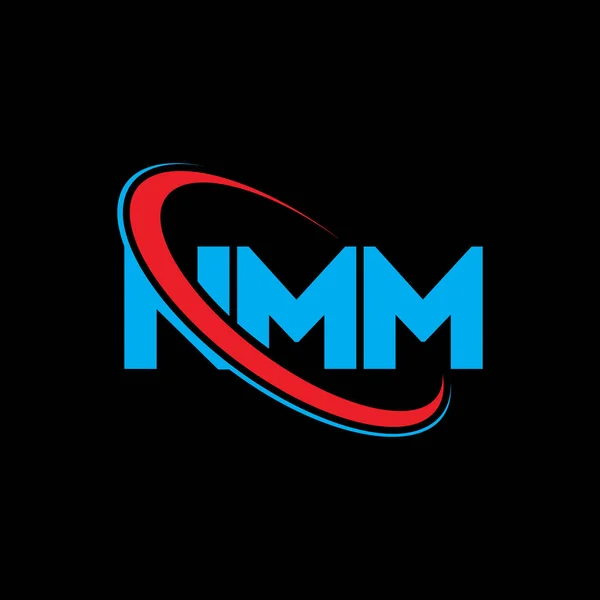Logo Nmm Lettre Nmm Nmm Lettre Logo Design Initiales Logo — Image vectorielle