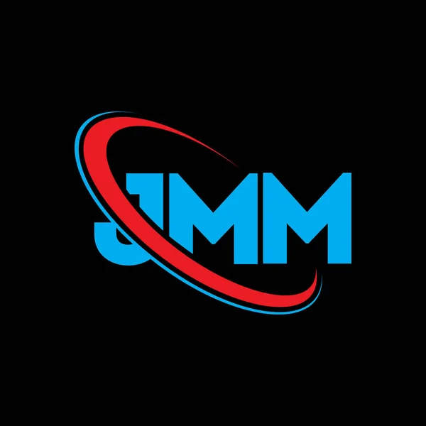 Logo Jmm Dopis Jmm Návrh Písmene Jmm Iniciály Logo Jmm — Stockový vektor