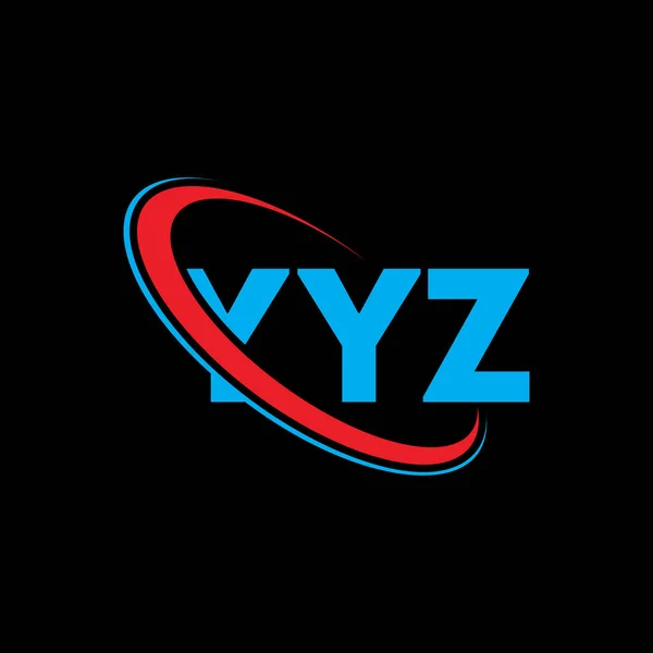 Yyz Logosu Yyz Harfi Yyz Harf Logosu Tasarımı Çember Büyük — Stok Vektör
