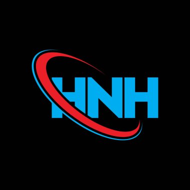 HNH logosu. HNH mektubu. HNH harf logosu tasarımı. Çember ve büyük harfli monogram logosuna bağlı HNH logosu. Teknoloji, iş ve emlak markası için HNH tipografisi.