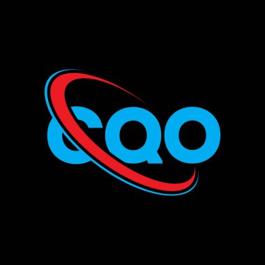 CQO logosu. CQO mektubu. CQO harf logosu tasarımı. Çember ve büyük harfli monogram logosuna bağlı baş harfler. Teknoloji, iş ve emlak markası için CQO tipografisi.