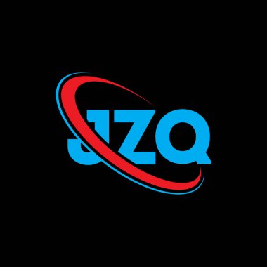 JZQ logosu. JZQ mektubu. JZQ harfli logo tasarımı. Çember ve büyük harfli monogram logosuna bağlı baş harfler JZQ logosu. Teknoloji, iş ve emlak markası için JZQ tipografisi.