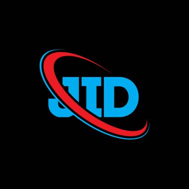 JID logosu. JID mektubu. JID mektup logosu tasarımı. Çember ve büyük harfli monogram logosuna bağlı JID logosu. Teknoloji, iş ve emlak markası için JID tipografisi.