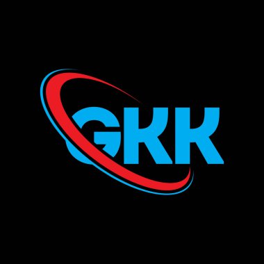 GKK logosu. GKK mektubu. GKK harf logosu tasarımı. Çember ve büyük harfli monogram logosuna bağlı baş harfler GKK logosu. Teknoloji, iş ve emlak markası için GKK tipografisi.