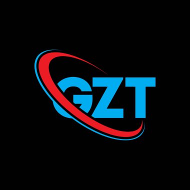 GZT logosu. GZT harfi. GZT harf logosu tasarımı. Çember ve büyük harfli monogram logosuyla birleştirilmiş GZT logosu. Teknoloji, iş ve emlak markası için GZT tipografisi.