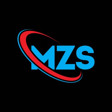 MZS logosu. MZS harfi. MZS harf logosu tasarımı. Çember ve büyük harfli monogram logosuna bağlı baş harfler MZS logosu. Teknoloji, iş ve emlak markası için MZS tipografisi.