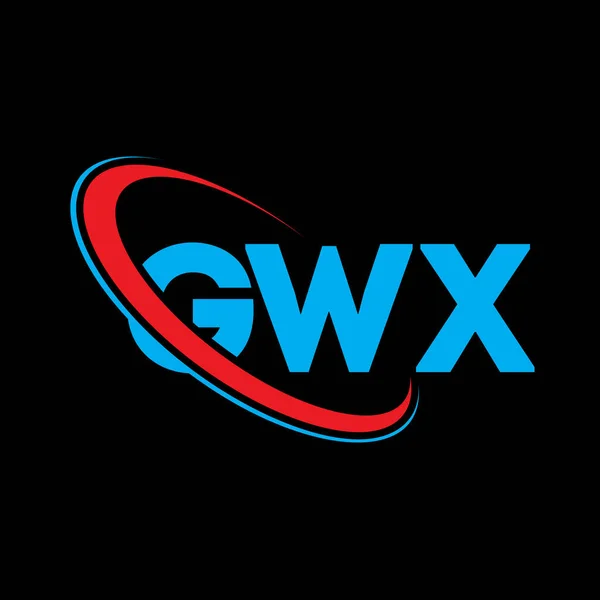 Logo Gwx Lettera Gwx Design Del Logo Della Lettera Gwx — Vettoriale Stock