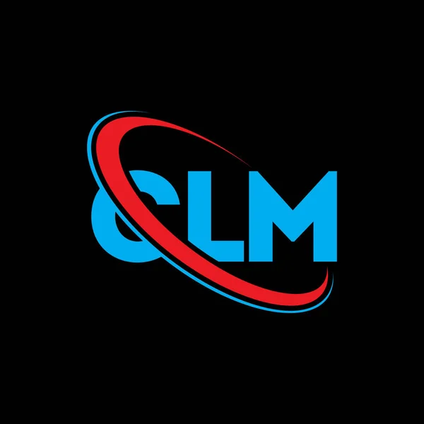 Clm Logo Clm Brief Clm Buchstaben Logo Design Initialen Clm — Stockvektor