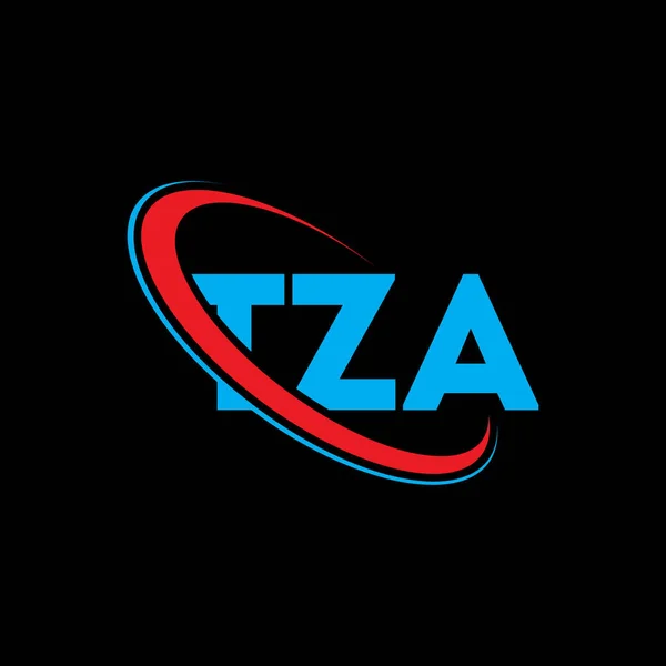 Tza Logotyp Tza Brev Tza Bokstav Logotyp Design Initialer Tza — Stock vektor