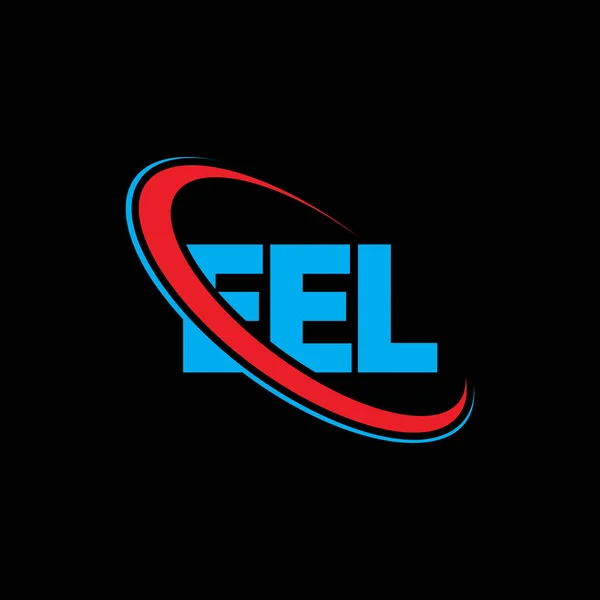 Логотип Eel Лист Єел Дизайн Логотипу Літери Eel Ініційований Логотип — стоковий вектор