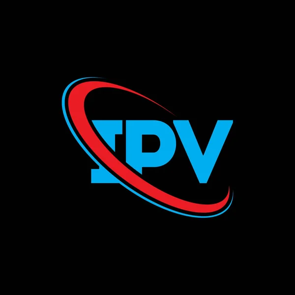 Logotipo Ipv Carta Ipv Diseño Del Logotipo Letra Ipv Logotipo — Archivo Imágenes Vectoriales