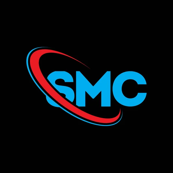 Логотип Smc Мкс Лист Smc Дизайн Літер Початки Логотипу Smc — стоковий вектор