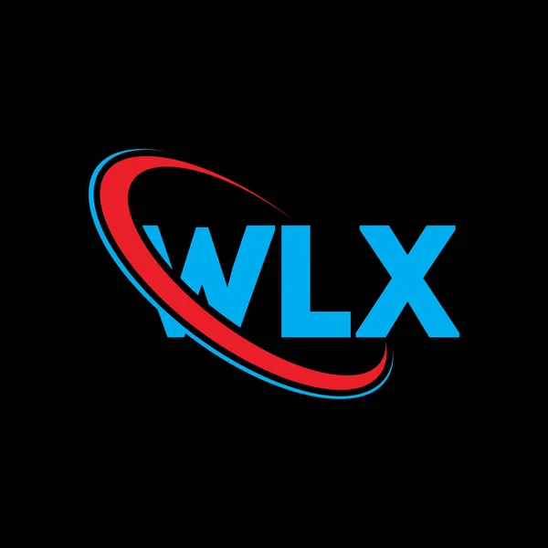 Logo Wlx Lettera Wlx Design Del Logo Della Lettera Wlx — Vettoriale Stock