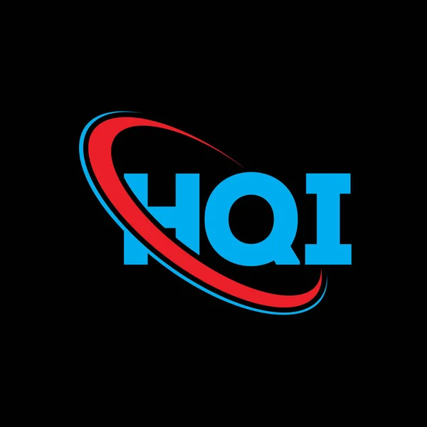 Logo Hqi Lettera Dell Hqi Design Del Logo Della Lettera — Vettoriale Stock