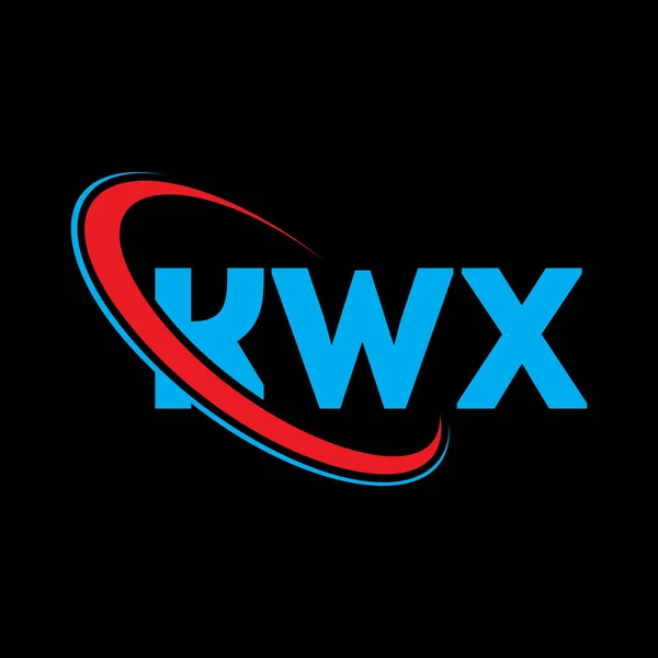 Logo Kwx Lettera Kwx Design Del Logo Della Lettera Kwx — Vettoriale Stock