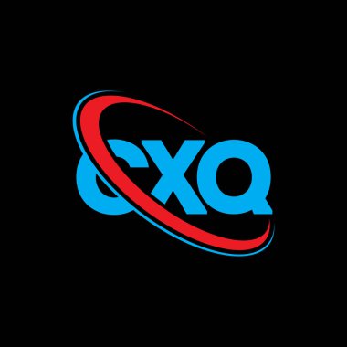 CXQ logosu. CXQ mektubu. CXQ harf logosu tasarımı. Çember ve büyük harfli monogram logosuna bağlı baş harfler. Teknoloji, iş ve emlak markası için CXQ tipografisi.