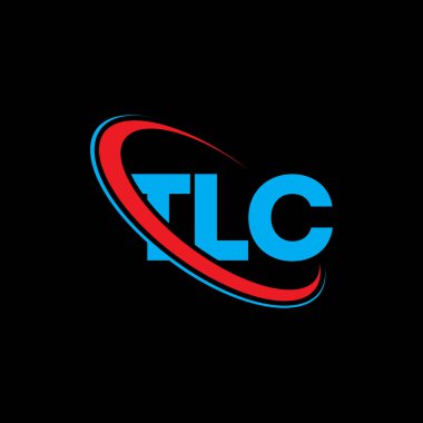 TLC logosu. TLC mektubu. TLC harf logosu tasarımı. Çember ve büyük harfli monogram logosuna bağlı TLC logosu. Teknoloji, iş ve emlak markası için TLC tipografisi.