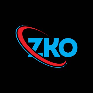 ZKO logosu. ZKO mektubu. ZKO harf logosu tasarımı. Çember ve büyük harfli monogram logosuna bağlı baş harfler ZKO logosu. Teknoloji, iş ve emlak markası için ZKO tipografisi.