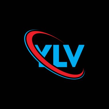 YLV logosu. YLV harfi. YLV harf logosu tasarımı. Çember ve büyük harfli monogram logo ile birleştirilmiş YLV logosu. Teknoloji, iş ve emlak markası için YLV tipografisi.