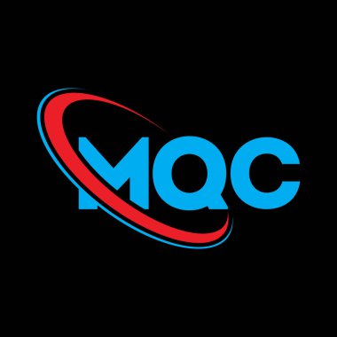 MQC logosu. MQC mektubu. MQC harf logosu tasarımı. Çember ve büyük harfli monogram logosuna bağlı baş harfler. Teknoloji, iş ve emlak markası için MQC tipografisi.