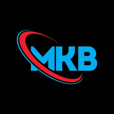 MKB logosu. MKB mektubu. MKB harfli logo tasarımı. Çember ve büyük harfli monogram logosuyla MKB logosunun baş harfleri. Teknoloji, iş ve emlak markası için MKB tipografisi.