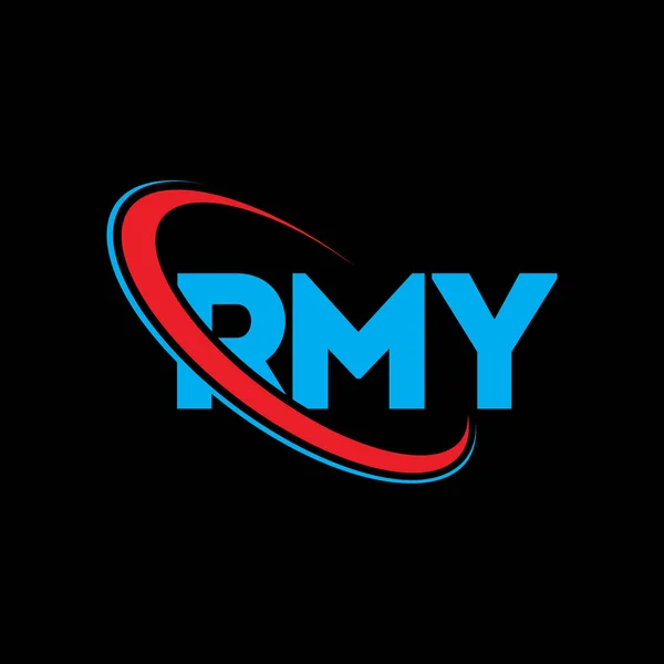 Logo Rmy Carta Del Rmy Diseño Del Logotipo Letra Rmy — Vector de stock