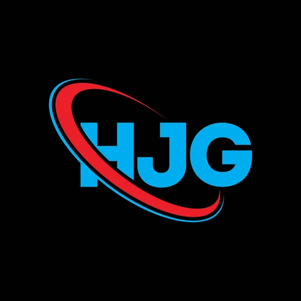 Logo Hjg Lettre Hjg Hjg Lettre Logo Design Initiales Logo — Image vectorielle