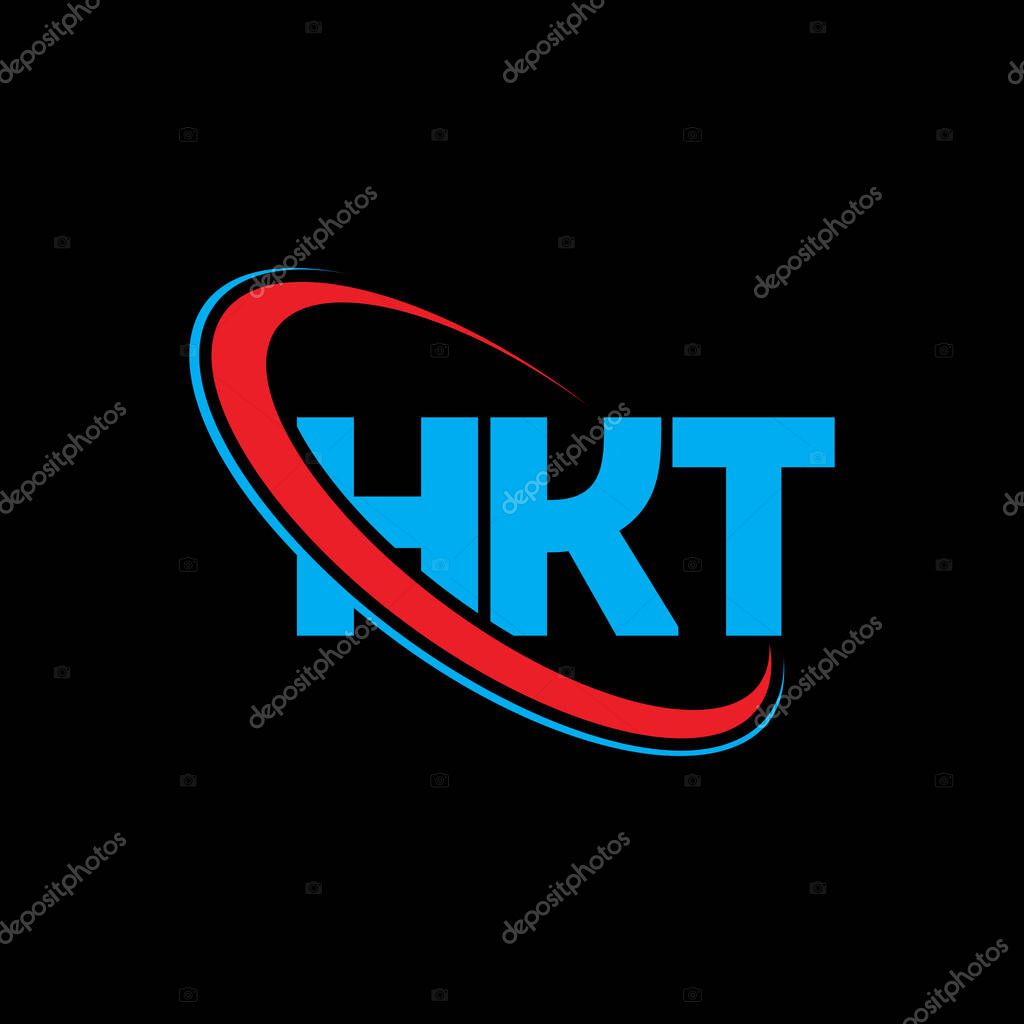 Logo HKT. Carta HKT. HKT diseño del logotipo de la letra. Inicial logo