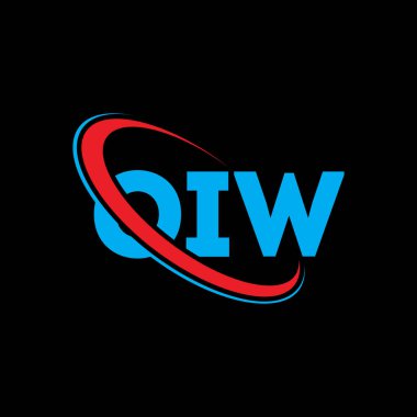 OIW logosu. Eski bir mektup. OIW harf logosu tasarımı. Çember ve büyük harfli monogram logosuyla birleştirilmiş OIW logosu. Teknoloji, iş ve emlak markası için OIW tipografisi.