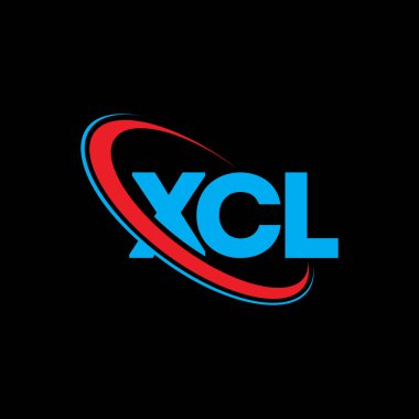 XCL logosu. XCL harfi. XCL harf logosu tasarımı. Çember ve büyük harfli monogram logosuna bağlı XCL logosu. Teknoloji, iş ve emlak markası için XCL tipografisi.