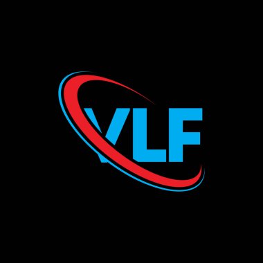 VLF logosu. VLF mektubu. VLF harf logosu tasarımı. Çember ve büyük harfli monogram logosuna bağlı VLF logosu. Teknoloji, iş ve emlak markası için VLF tipografisi.