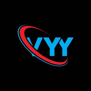 VYY logosu. Çok özel bir mektup. VYY harf logosu tasarımı. Çember ve büyük harfli monogram logosuna bağlı VYY logosu. Teknoloji, iş ve emlak markası için VYY tipografisi.